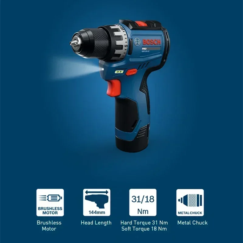 BOSCH GSR12V-31 Cordless Elect - Power Drill Cordless recension och pris